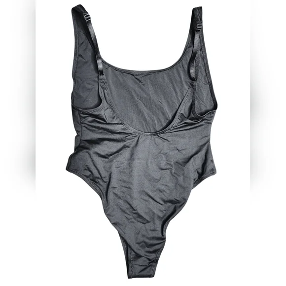 Skims Scoop Neck One Piece Swimsuit, Large NWT Black (Onyx) - Picture 5 of 6
